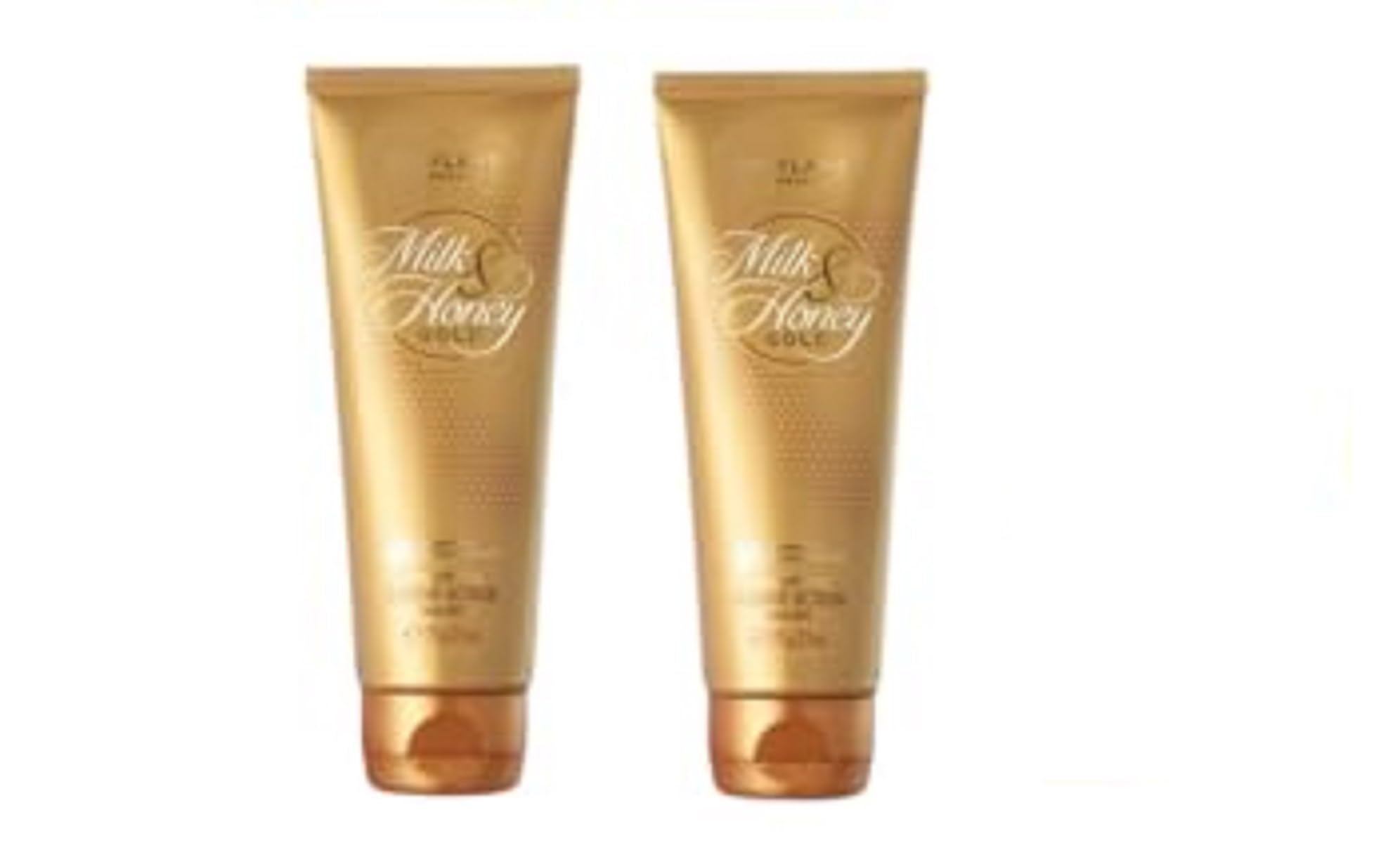 milk and honey gold smoothing sugar scrub small Pack - 75 x 2 grams - Pack of 2 and cleansing sponge