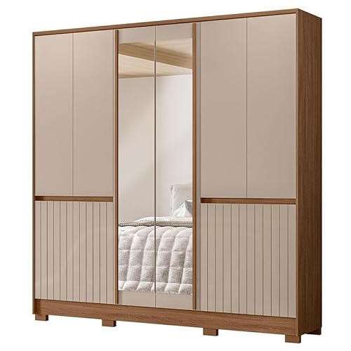 Guarda Roupa Casal com 10 Portas e Espelho - Moval