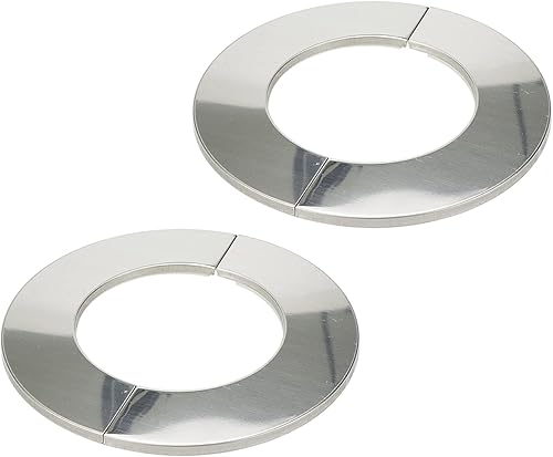 Miniatura 16 de Placa de Escudo de Brida Dividida para Pared, Placa Redonda de Acero Inoxidable para Tubo de 23mm/0.91" de Diámetro, Paquete de 4