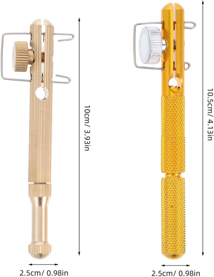 Fishing Line Knotting Tool Manual Hook Tie Device for Secure Knots | Copper Aluminum Build, Wear-resistant Finish, Precise Positioning for Fishing Preparations and Outdoor Use