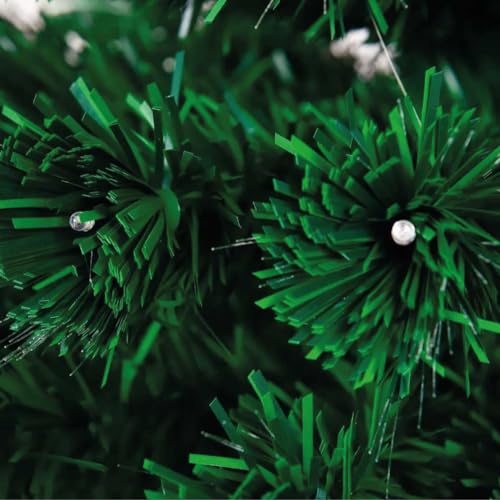 Árvore De Natal Fibra Ótica Cachoeira Led Amarelo 90cm