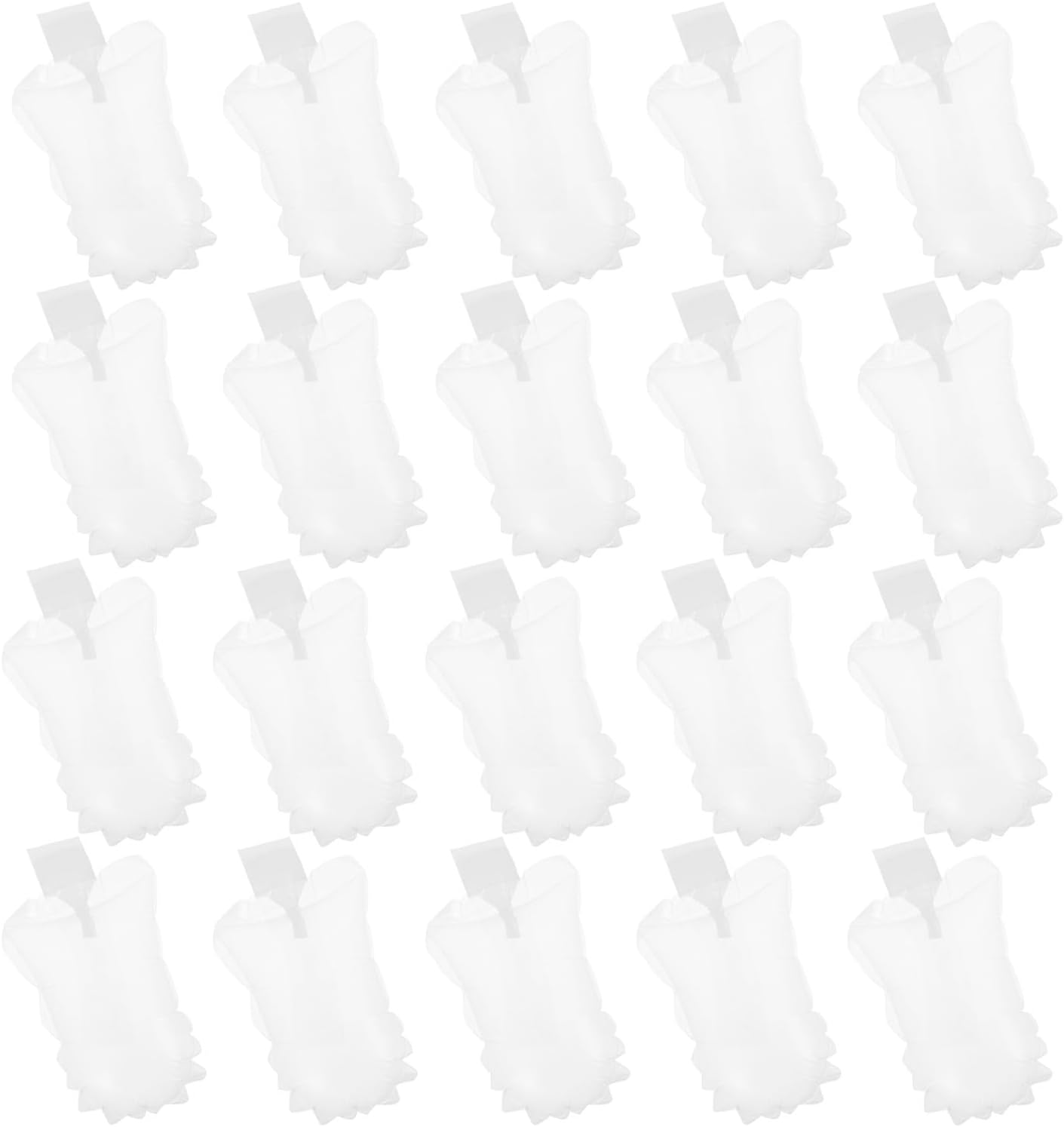 50pcs Inflatable Plastic Shoe Trees for Sneakers and Wallets, Lightweight Pe and Pa Material, Creases-proof Air Pillows for Reseller Packing Supplies and Moving Environments
