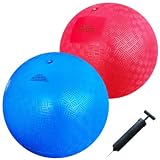 AppleRound 8.5-Inch Dodgeball Playground Balls (Pack of 2) with Pump - Official Size & Weight for Dodgeball...