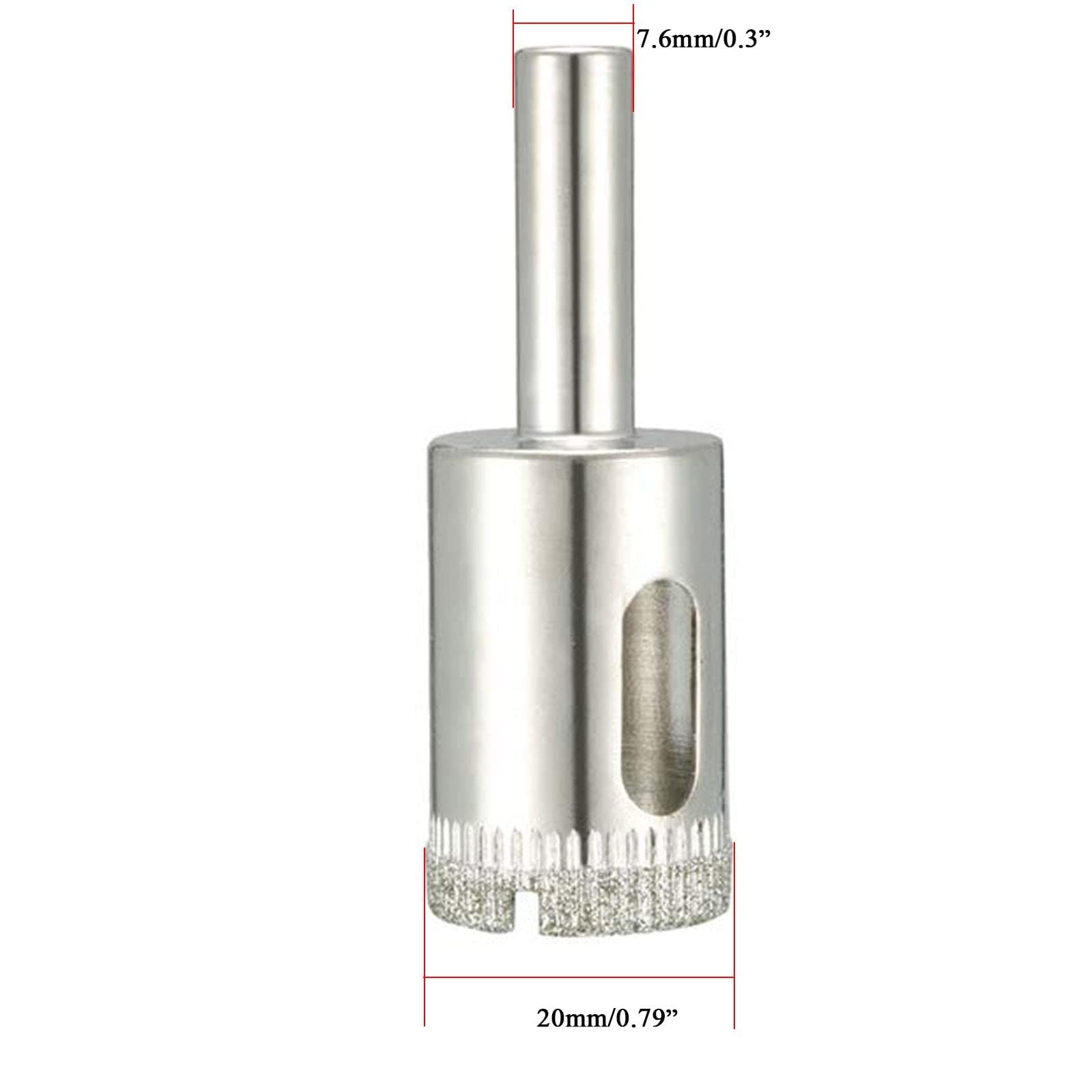 TOP-VIGOR 5Pcs 20mm Diamond Drill Bit Hole Saw, Hollow Core Drill Bit Hole Saw Tools - Image 2