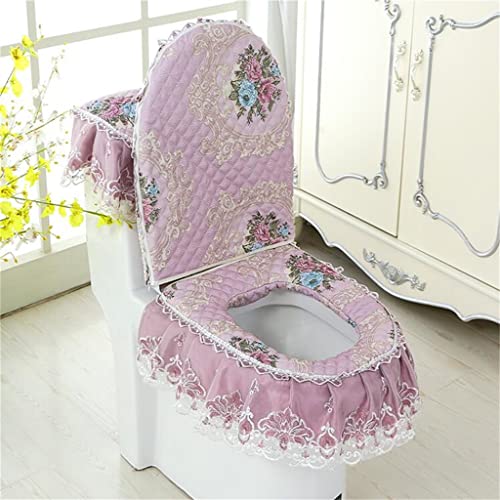 ZSMLB 3-teiliger Toilettensitzbezug Bedruckter Toilettensitzbezug Badezimmer WC Waschbarer Sitzbezug – Bild 4
