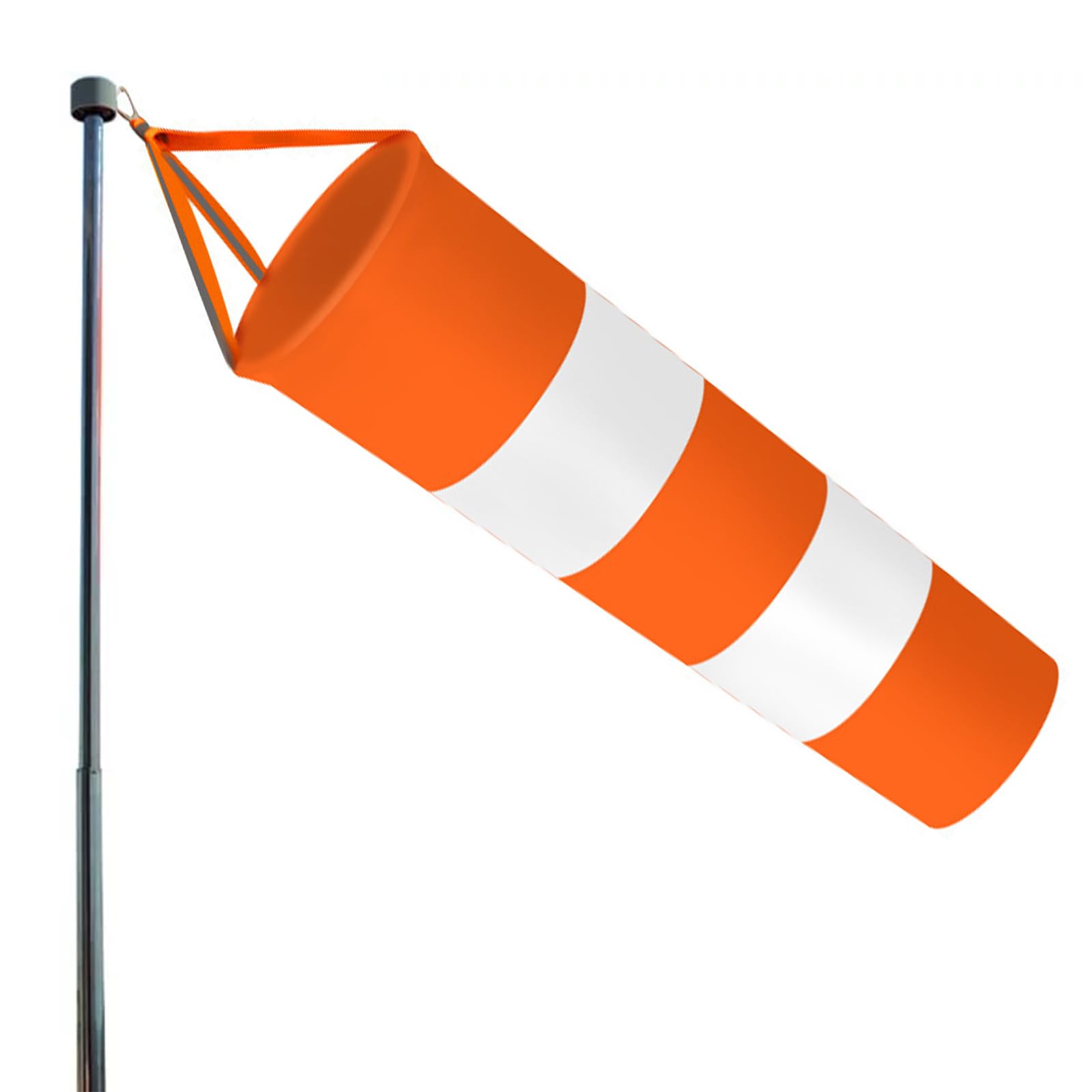 Shudyear Wind Socks for Outside Heavy Duty,wind Direction Indicators for Outdoors Airport Farm & Park,good Reflective Effect Thickened Waterproof (Orange white)-image-12