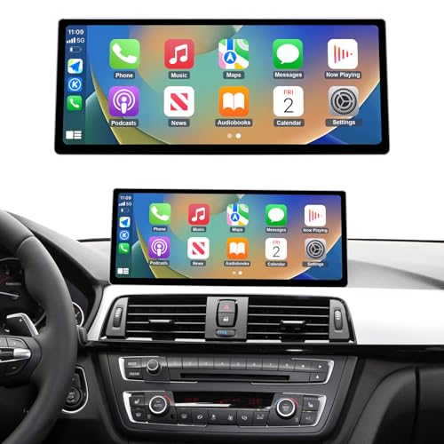 NINETOM 2025 Upgraded 12.3" Ultra-Narrow Touchscreen Wireless CarPlay Android Auto Receiver Compatible with BMW 3/4 Series F30/F31/F32/F33/F34/F36 (2012–2016), for NBT System by ninetom - Used condition - US$234.60