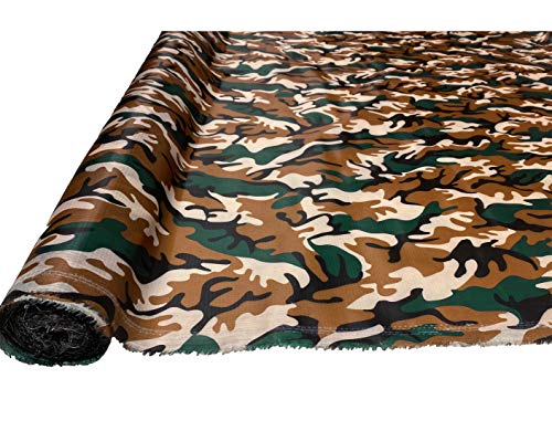 A-Express Camuflaje Tela Impermeable Ripstop Material Bandera Pancarta 150cm de ancho - Bosque Verde azulado 3 Metro (300cm x 150cm)