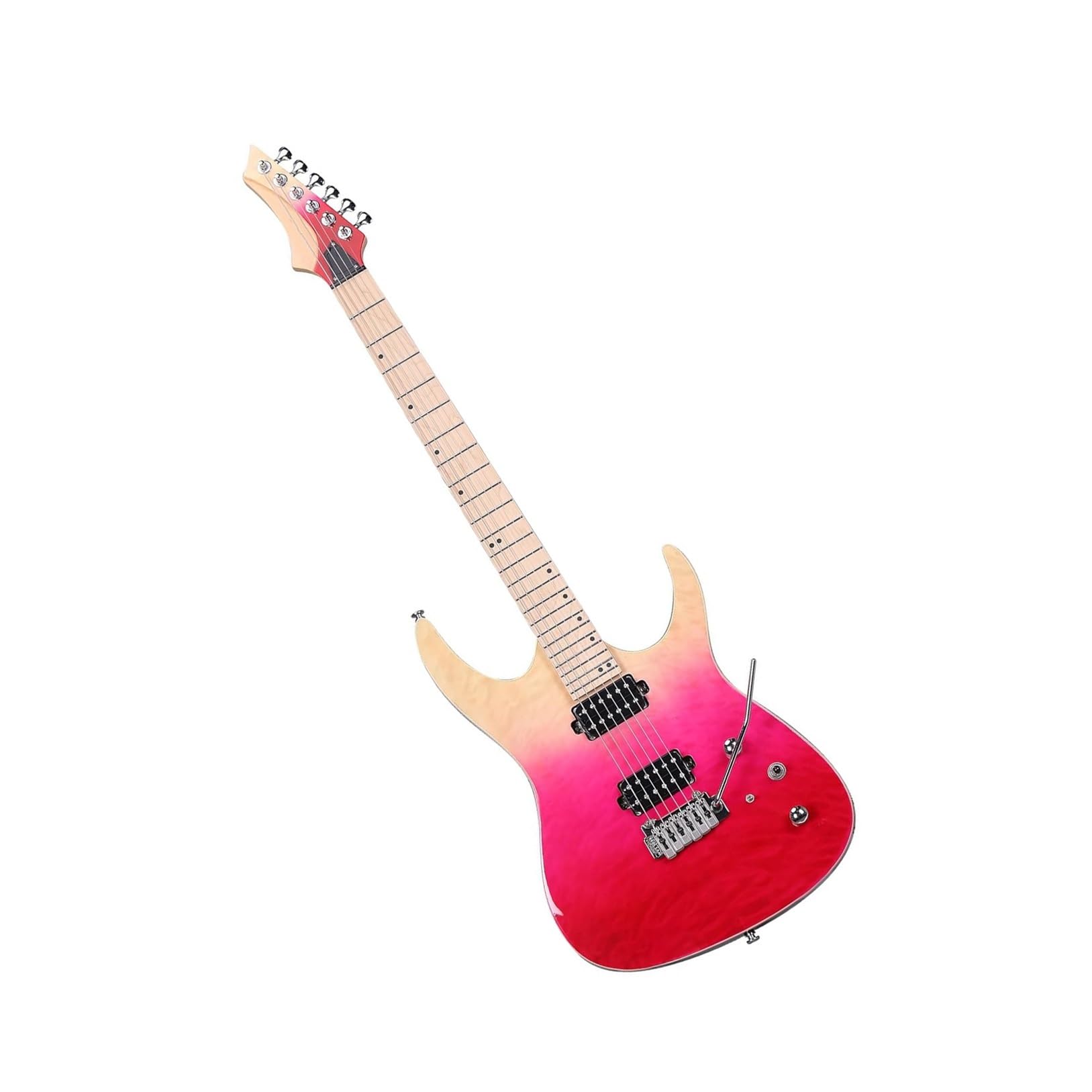 Instrument Gitara Elektryczna Profesjonalna Gitara Elektryczna Dla Początkujących Z Mahoniowym Korpusem I Klonową Szyjką(14)