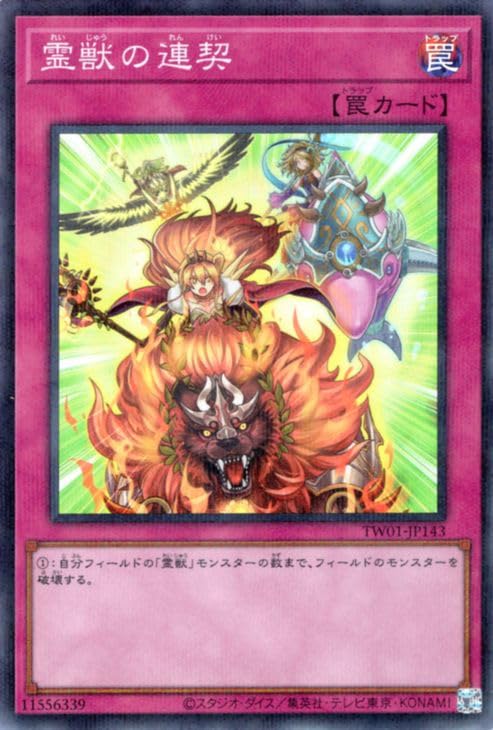 Amazon.co.jp: 遊戯王カード 霊獣の連契(スーパーレア パラレル仕様 