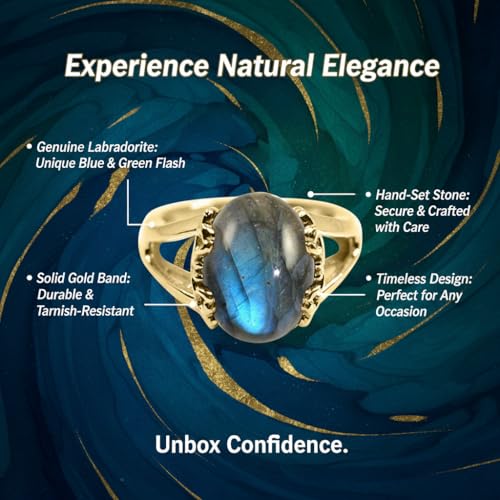 Image of 55Carat Choose Your Color Genuine Stone Ring 18K Gold Plated Oval Handmade Jewellery for Gift Sizes 4-13