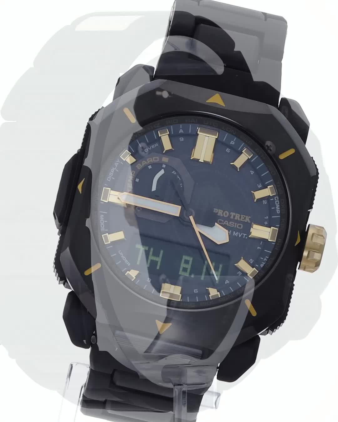 【稼動品】腕時計　CASIO カシオ　プロトレック 　電波ソーラー　メンズ PRO TREK カシオ プロトレック スクエアケース 電波 ソーラー