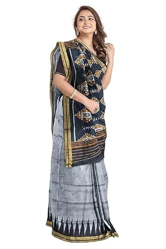 COTTONSILK & KHANDUAPATA sambalpuri silk saree – image 4