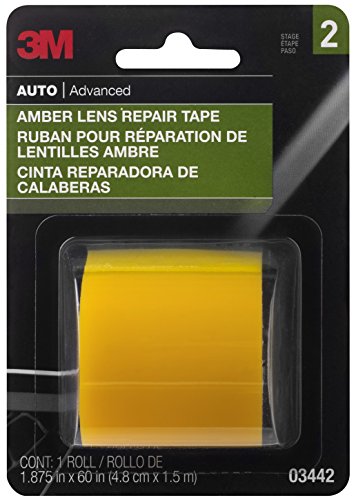 3M Amber Lens Repair Tape, 03442, 1.875 In X 60 In #TOP1