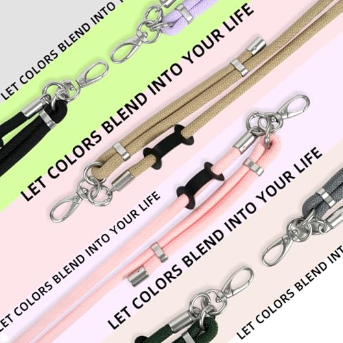 MORCULTRA Phone Lanyard, 3 Ways to Wear: Crossbody, Neck and Wrist Strap | 2 Tether Tabs,Detachable, Adjustable Cell Phone Lanyard,Premium Metal Buckles,Compatible with most smartphones,Grey - image 7