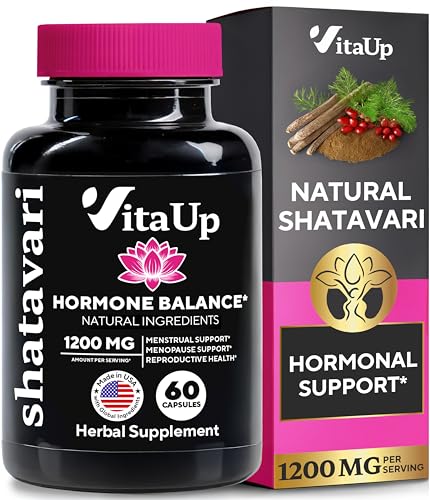 VitaUp Shatavari Capsules for Women 1200mg - USA Made Shatavari R...