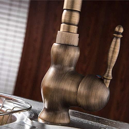 Mitigeur robinet d'eau bronze antique pour simplifier la vaisselle - 4