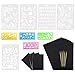 Produktbild Wartoon 50 Blatt Regenbogen Scratch Art Papier Magic Painting Papiere Scratch Boards mit Einem Stück Holz Stylus Sticks 10 Malerei Herrscher