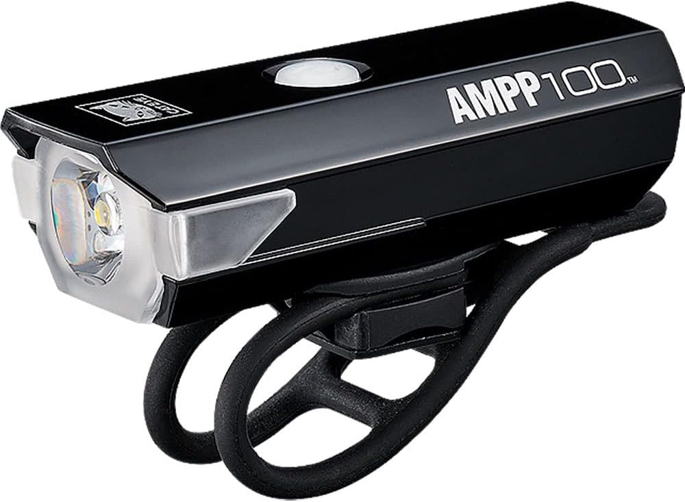 CatEye AMPP Super Bright LED Bicycle Front Lights - OptiCube Technology - IPX4 Waterproof Rated - FlexTight Easy Fit Bracket - USB Rechargeable - Cycling Lights