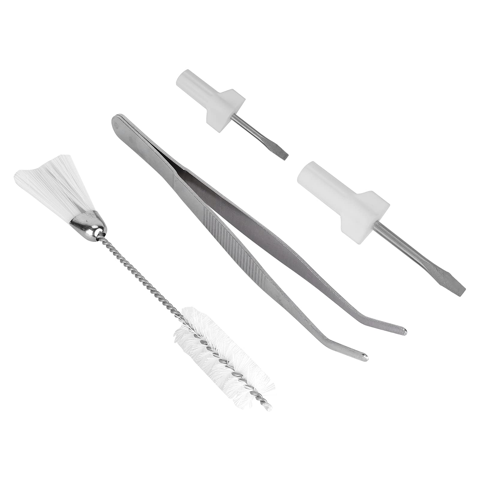Pssopp Defult Sewing Machine Service Kit Sewing Machine Cleaning Brushes Angled Tweezers And Screwdriver Service Maintenance Tools Cleaning Brushes