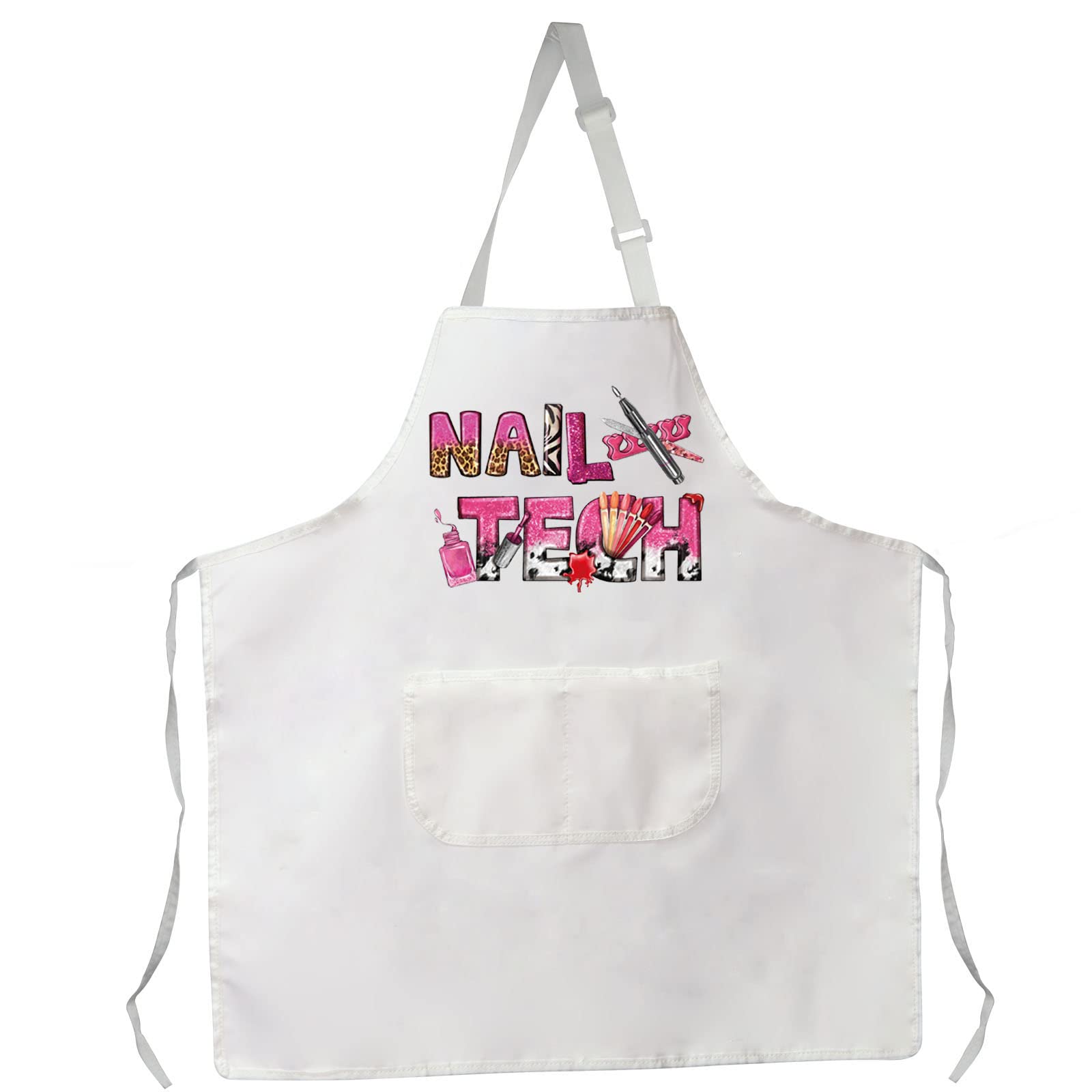 PXTIDYNail Apron with Pockets - Waterproof Gift for Nail Techs & Salons - Adjustable
