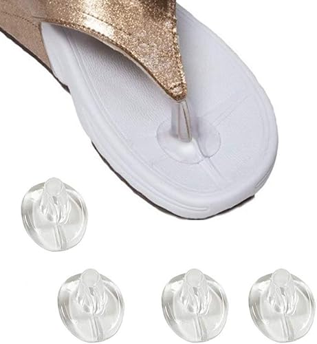 Miniatura 4 de 5 pares de protectores de silicona transparente para sandalias de dedo del pie antideslizantes de gel para hombres y mujeres (A)