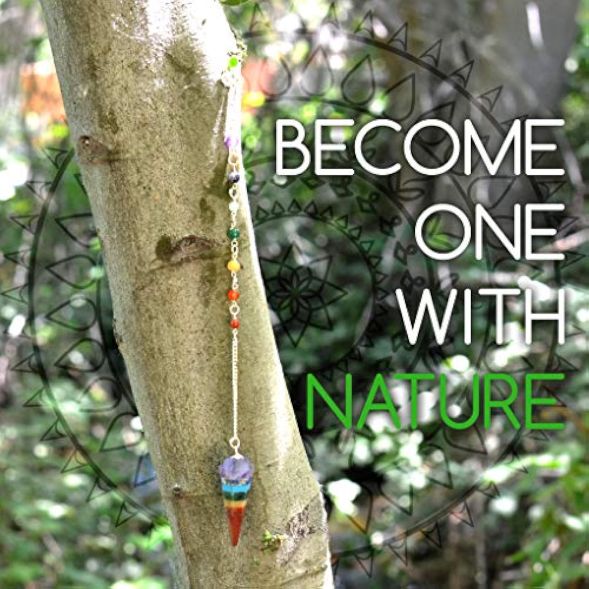 Gemstone Dowsing Pendulum with Hexagon Point