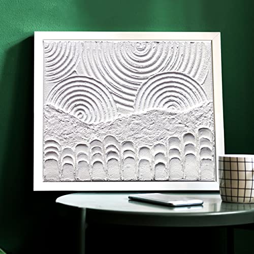 Pasta texturizada gruesa Viva Decor de 1200g en color blanco mate para manualidades 6
