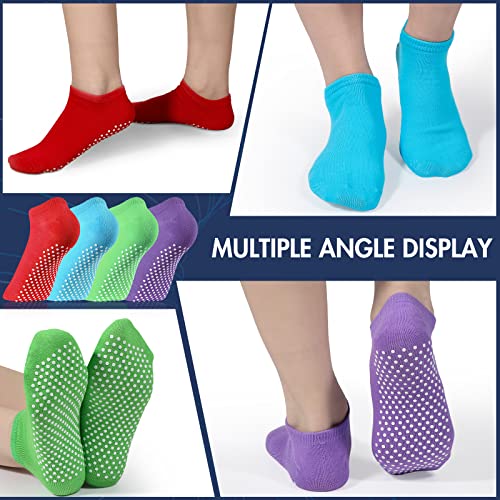 Hercicy 39 Pairs Non Slip Skid Socks with Colorful Non Slip Ankle Socks for Men Women's Sports Yogapilates3