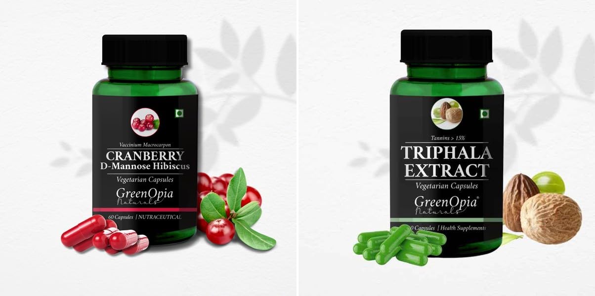 Cranberry D Mannose Hibiscus Triphala Wellness Daily Vitality 60 CAPSULES-image-25