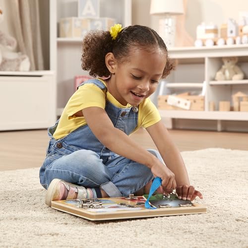 Melissa & Doug Locks and Latches Board Wooden Educational Toy - image 5