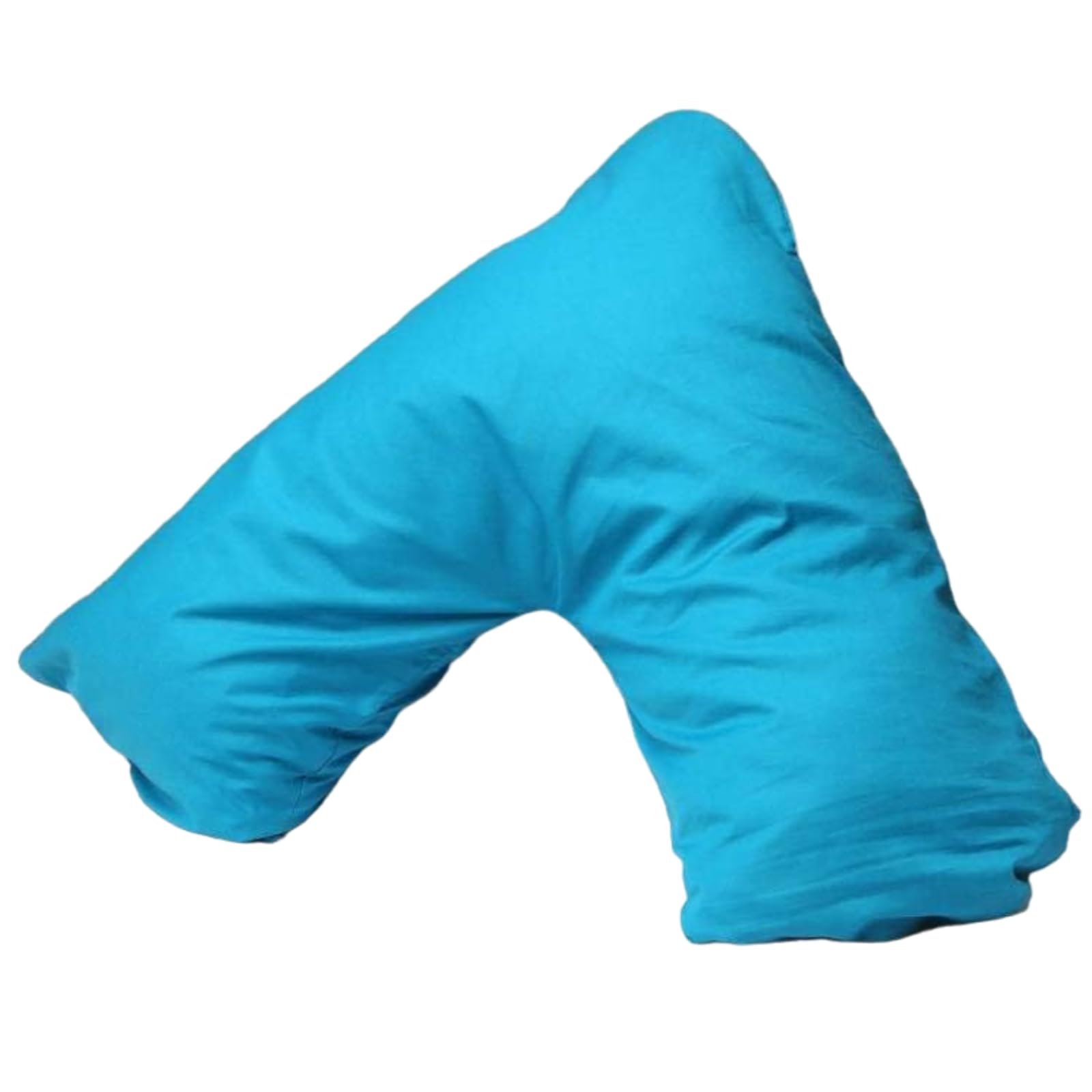 LSC Pregnancy V Pillow with Polycotton Pillowcase Orthopedic V Shaped Pillow for Maternity Nursing & Body Support Comfortable Support for Head Neck Back & Legs (Teal) โ image 1