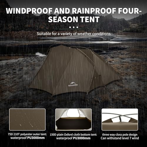 Carpa de camping 4 estaciones para 2 personas Windhike miniatura 4