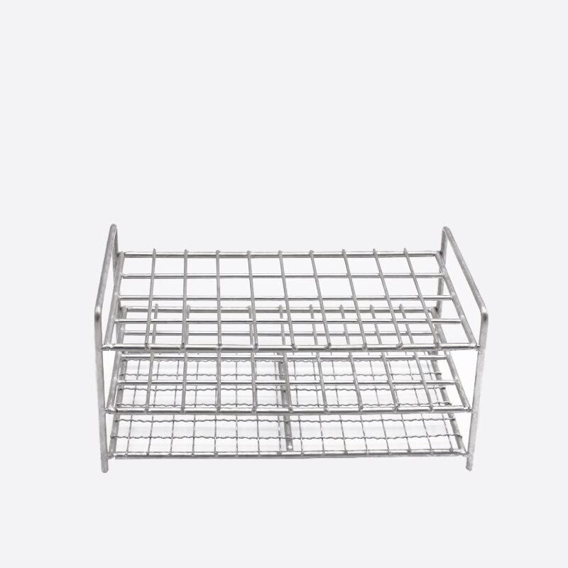 1Pcs Stainless Steel 40 Holes Or 50 Holes Wire Test Tube Rack Centritube Tube Holder For 13/16/17/19/21/26/30/32mm Test Tube (Size : 30mm 40holes)