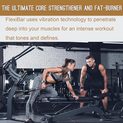 Elastic Fitness bar, Weight bar, Core Strength Training, Arm Twister, Home Gym Workout, Suitable for Men, Women Body Shaping and Fat Burning Training (Black) by HOTSWEAT - Image 3