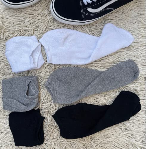 Kit 5 Pares Meias Masculina Soquete Cano Curto Grossa Branca Sport Algodão