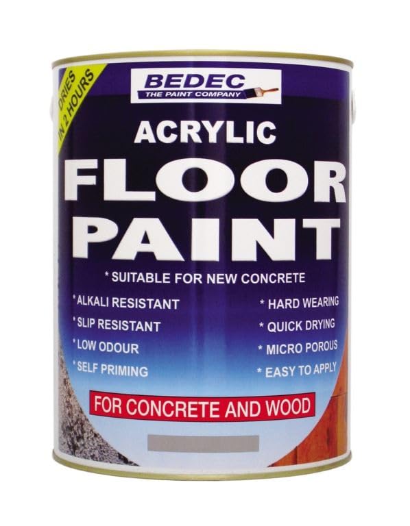 Bedec Acrylic Water Based Floor Paint Dark Green 5 Litre