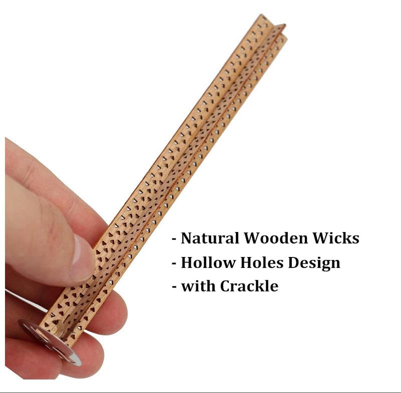 13 x 130 mm 10/20 zestawów krzyżowych duże drewniane knoty do produkcji świec z metalowym uchwytem na knoty, bezdymne świece sojowe, knoty, trzeszczący drewniany knot