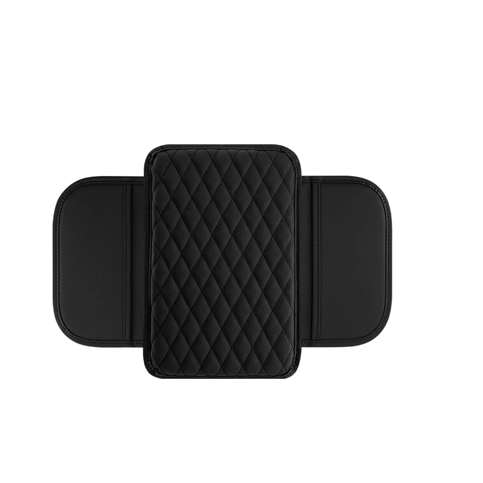 Aceshop Autoarmsteun van traagschuim, zacht en ademend, universele middenconsole met telefoonhouder, opbergtas voor de meeste voertuigen, SUV, vrachtwagen
