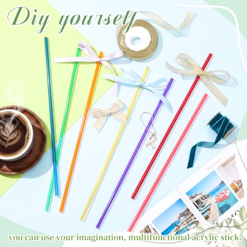 Image of Junkin 14 1 /4 inch x 12 inch Acrylic Round Rods, Colorful