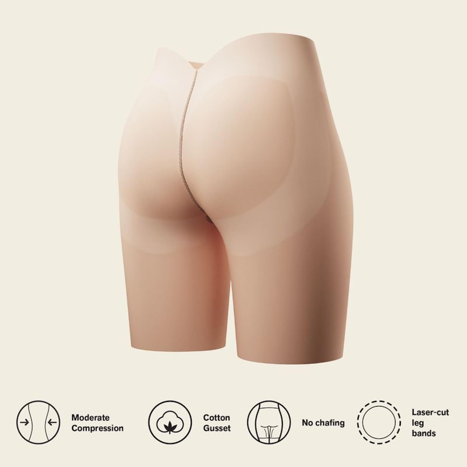 Leonisa Braga Faja Antirozaduras Muslos & Espalda en U - Fajas Reductoras Mujer Abdomen Invisible