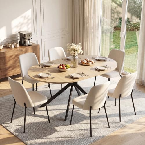 APICIZON Mesa Comedor Extensible, 110-150 x 76 cm Mesa Comedor, Roble