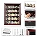 ASmileIndeep Military Challenge Coin Display Case Holder with HD Toughened Glass and Wall Mount, Wooden Coin Stand Rack with Removable 2 Grooves Shelves, Mahogany Finish…