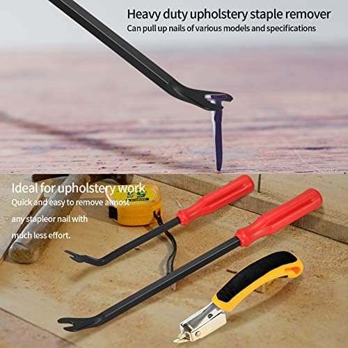 Upholstery Staple Remover and Tack Lifter Tool Set, Heavy Duty Tack