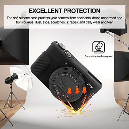 Funda protección silicona para cámara Canon G7X Mark II miniatura 2