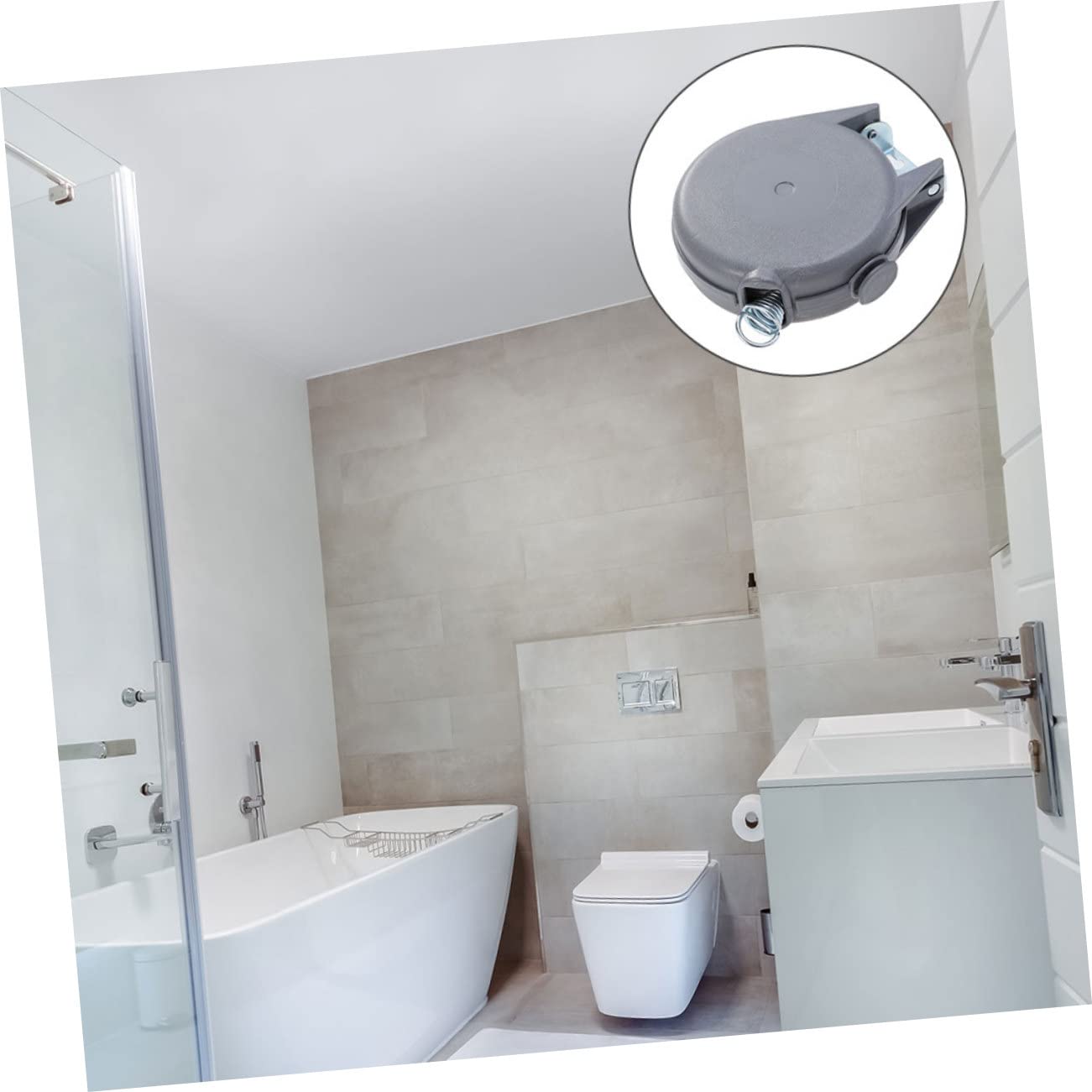 Filo Stendibiancheria Retrattile 15m in Pvc e Abs da Parete