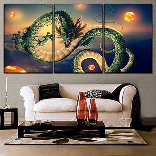 Tableau Triptyque Mural Salon 3 Panneaux Design Moderne Toile Animation