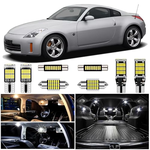 Kit 8 Piezas Luces LED Interiores para Nissan 350Z 2003-2009 miniatura 1