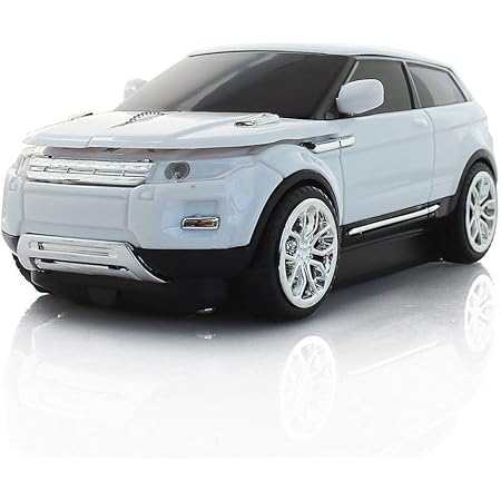 Aikchi Noiseless Wireless Car Mouse, 3D Optical Mouse for Desktop Laptop PC Computer Mouse, 2.4GHz 1000DPI Mouse for LH (White)