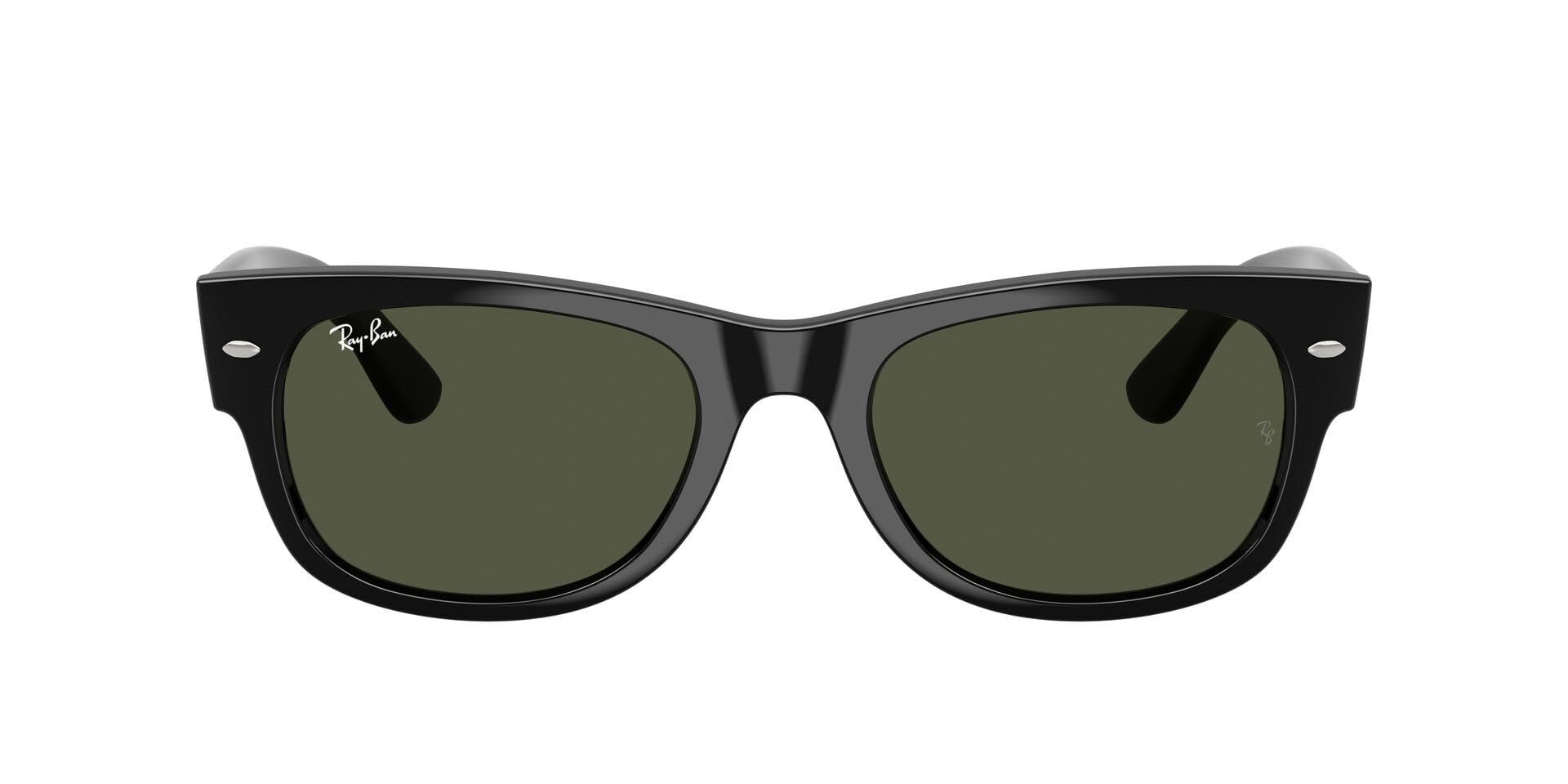 Photo 1 of Ray-Ban RB0832S Mega Wayfarer II Square Sunglasses, Black/Green, 55 mm